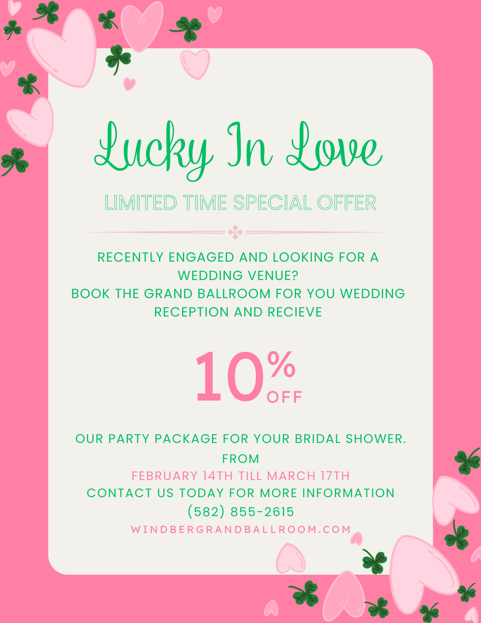 Weddings The Grand Ballroom